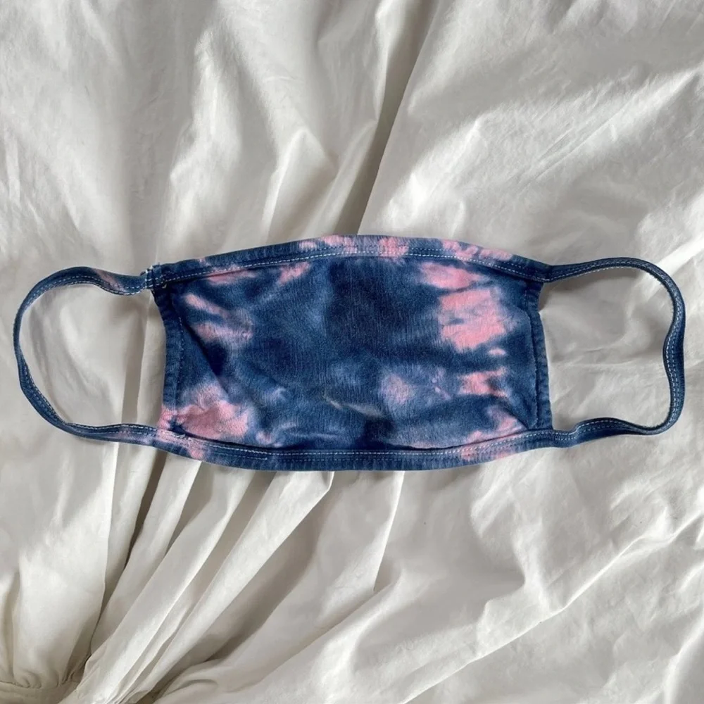 Indigo Shibori Tie Dye Reusable Cloth Face Mask